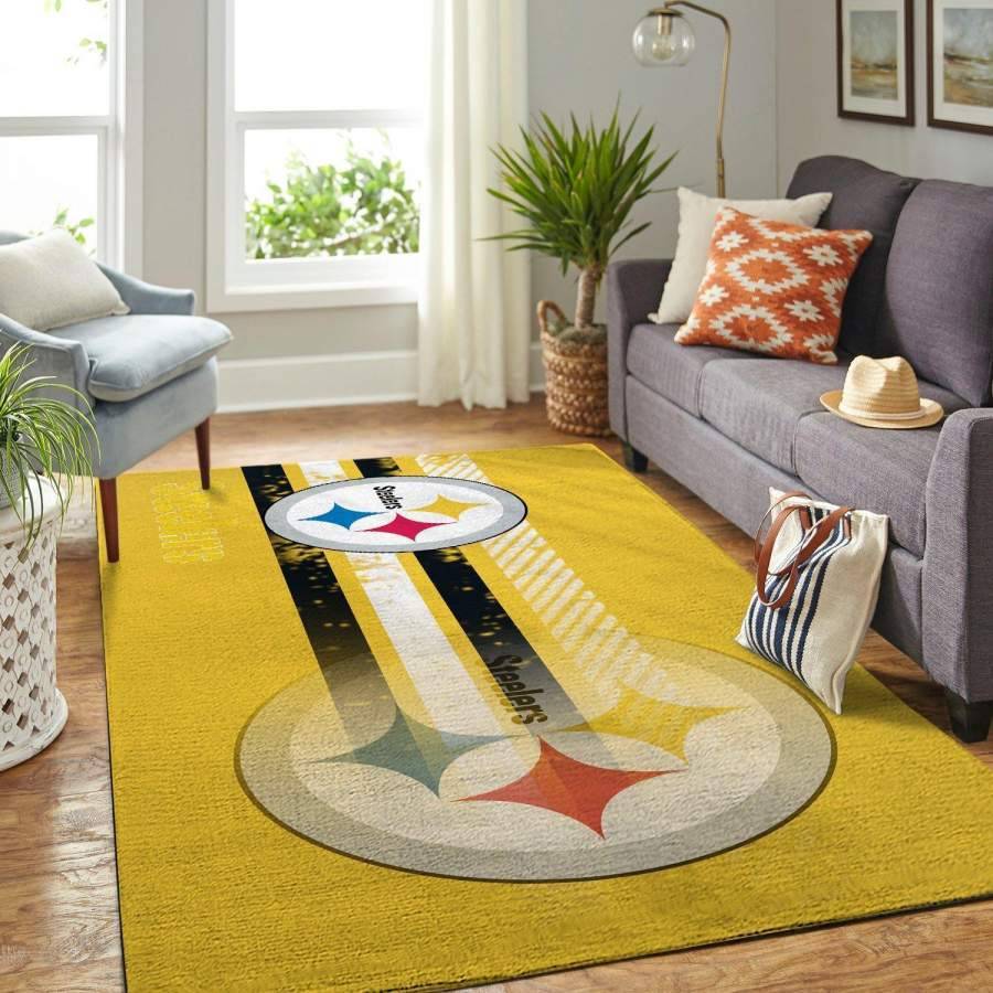 Pittsburgh Steelers NFL Living Room Rug Room Carpet Sport