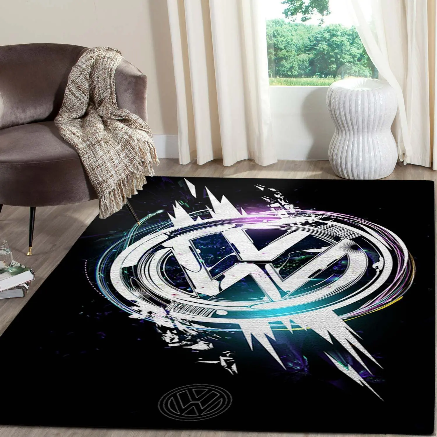 Volkswagen Logo Supercars Area Rugs Living Room Carpet Fn181250 Rug Regtangle Carpet Floor Decor Home Decor