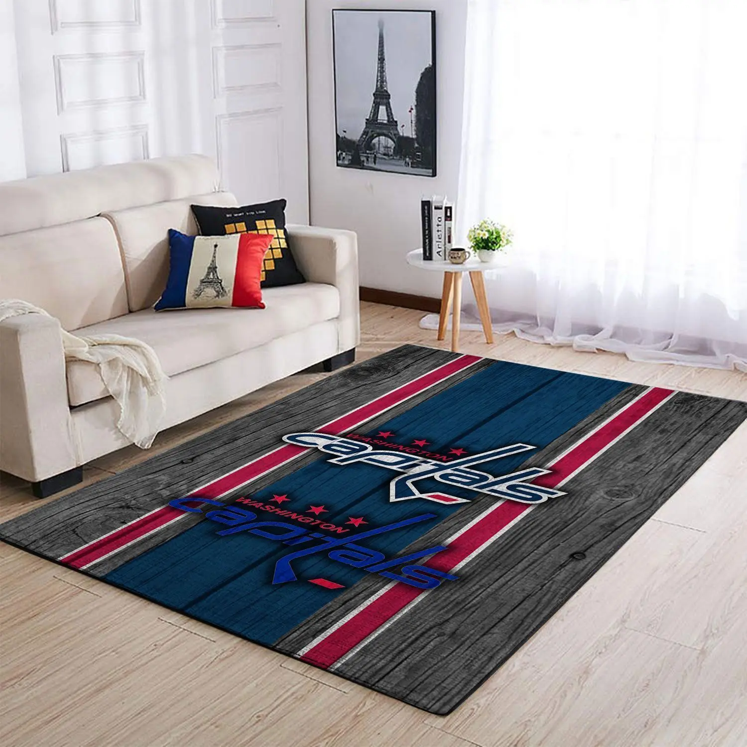 Washington Capitals Nhl Area Rugs Team Logo Living Room Regtangle Carpet