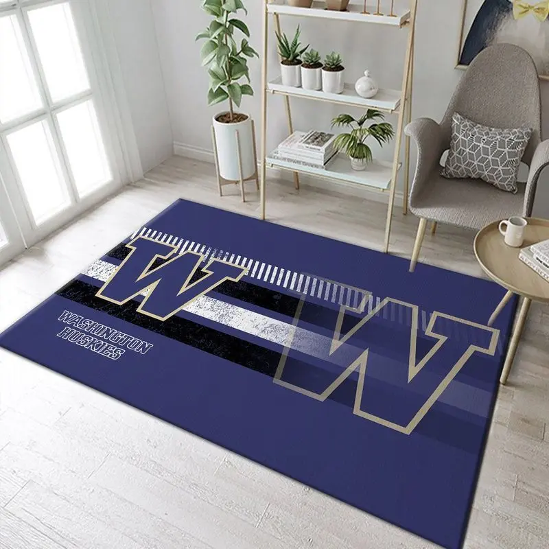 Washington Huskies Ncaa Area Rug Living Room Bedroom Rug Rug Regtangle Carpet