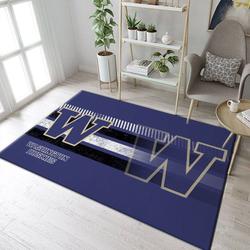 Washington Huskies Ncaa Area Rug Living Room Bedroom Rug Rug Regtangle Carpet