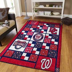 Washington Nationals Area Rug Living Room Rug Mlb Team Logo Rug V6688