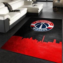 Washington Wizards Nba 3 Area Rug Living Room Bedroom Rug Regtangle Carpet