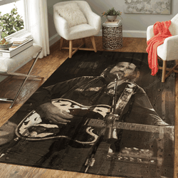 Waylon Jennings Country Music Art For Fans Area Rug Living Room Carpet Rug Regtangle Carpet Floor Decor Home Decor