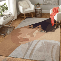 White Jungkook Music Art For Fans Area Rug Living Room Carpet Rug Regtangle Carpet Floor Decor Home Decor