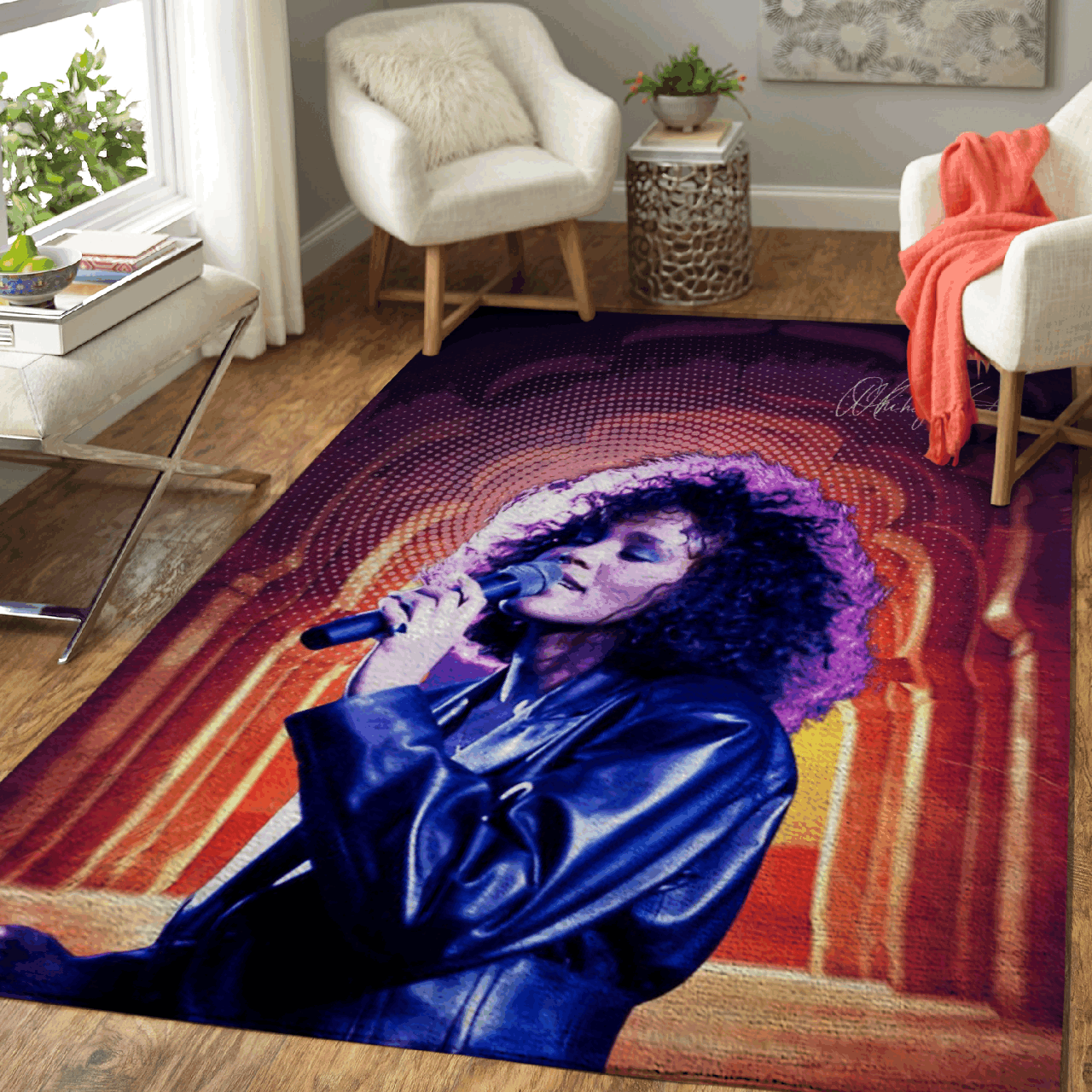 Whitney Houston Music Art For Fans Area Rug Area Rug Living Room Carpet Rug Regtangle Carpet Floor Decor Home Decor
