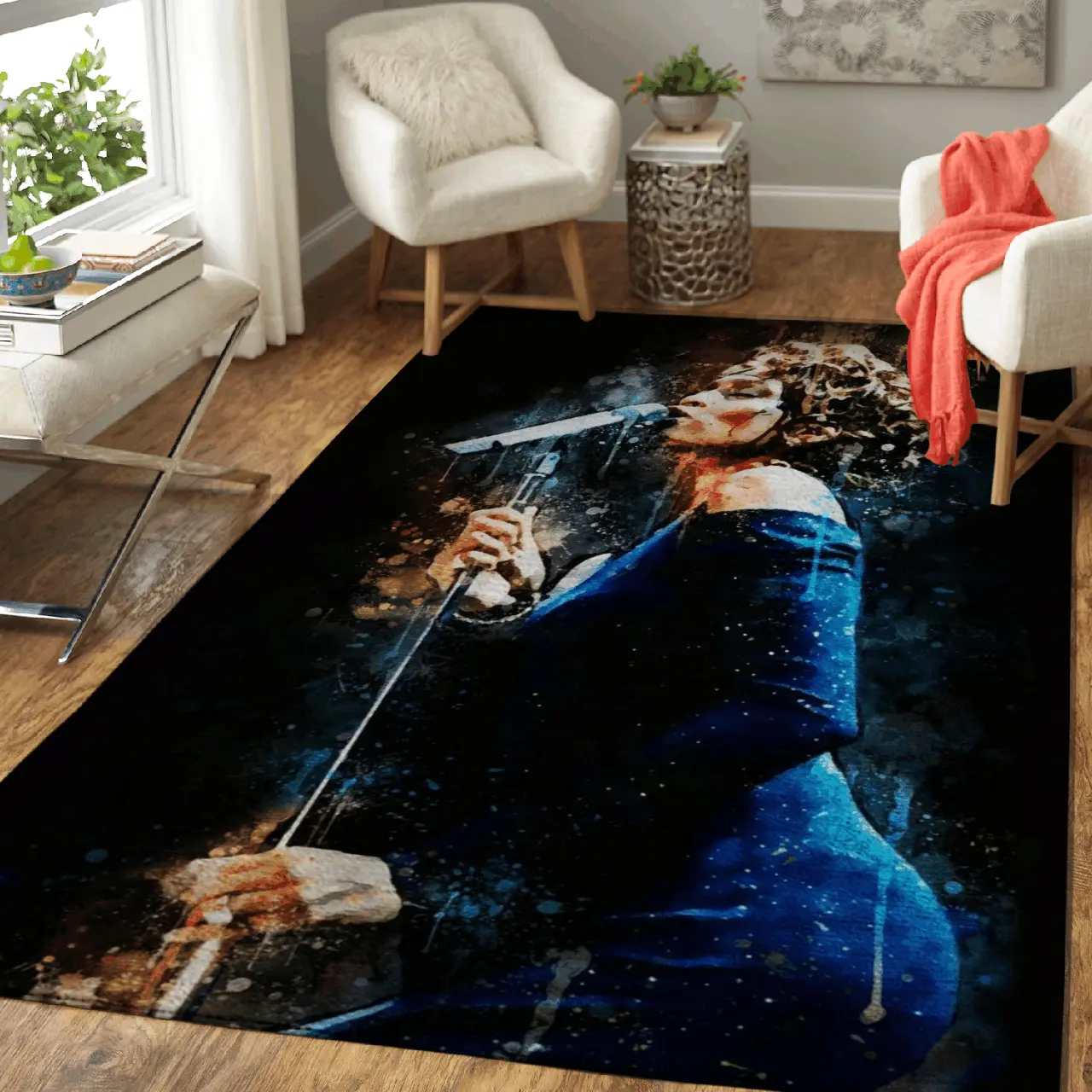 Whitney Houston Pop Music Art For Fans Area Rug Area Rug Living Room Carpet Rug Regtangle Carpet Floor Decor Home Decor