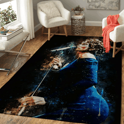 Whitney Houston Pop Music Art For Fans Area Rug Area Rug Living Room Carpet Rug Regtangle Carpet Floor Decor Home Decor