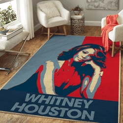 Whitney Houston United States Art For Fans Area Rug Area Rug Living Room Carpet Rug Regtangle Carpet Floor Decor Home Decor