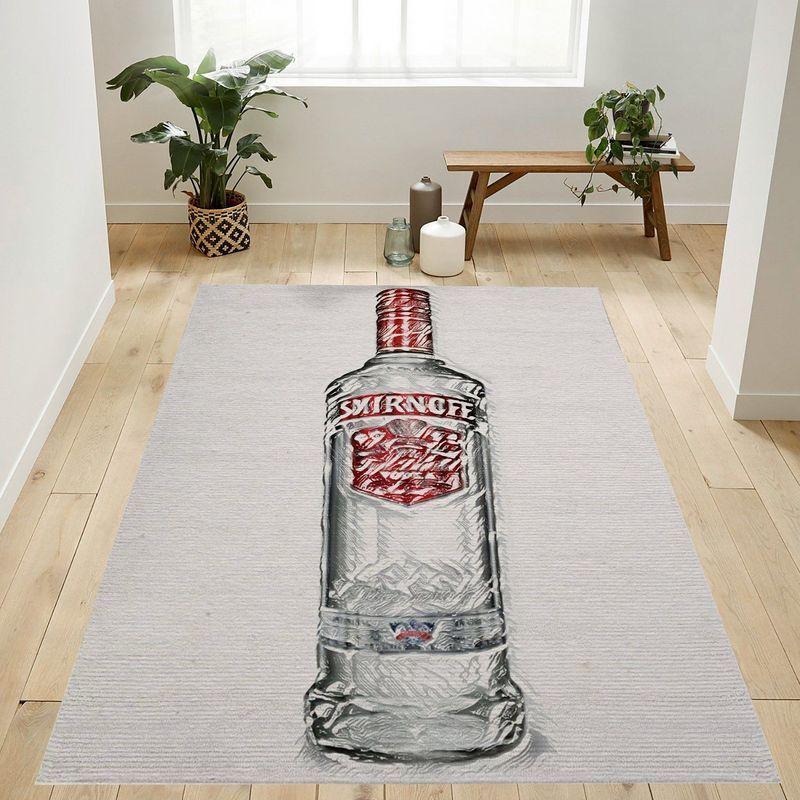 Wine Beverage Vodka Smirnoff Area Rug Living Room And Bed Room Rug Rug Regtangle Carpet Floor Decor Home Decor