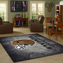 Cincinnati Bengals Area Rug Living Room Rug Home Decor Home Decor Bedroom Living Room