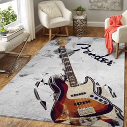 Guitar Carpet Floor Area Rug Living Room Rug Home Decorhome Decorbedroom Living Room Decor