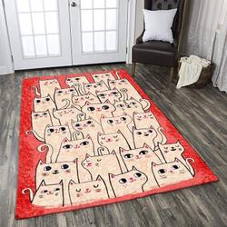 Cat Area Rug Living Room Rug Home Decor