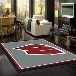 NCAA Wisconsin Badgers Carpet Living Room Rugs Rug Regtangle Carpet V11130