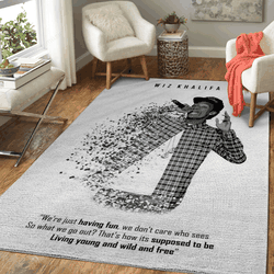 Wiz Khalifa Music And Sport Legends Art For Fans Area Rug Living Room Carpet Rug Regtangle Carpet Floor Decor Home Decor