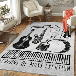 Womc Music Weapons Of Mass Creation Art For Fans Area Rug Living Room Carpet Rug Regtangle Carpet Floor Decor Home Decor