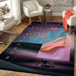 Wonderwall Music Interpretation Art For Fans Area Rug Living Room Carpet Rug Regtangle Carpet Floor Decor Home Decor