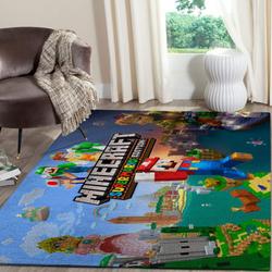 Woof Woof Beagle Pattern Print Area Rug Living Room Rug Home Decor