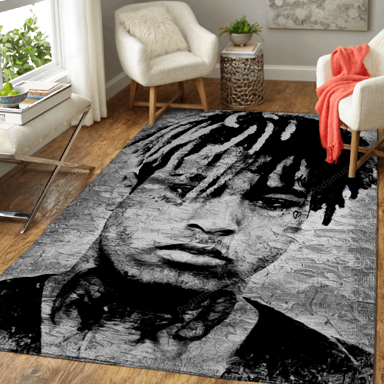 Xxx Tentaction Painting Music Monochrome Art For Fans Area Rug Living Room Carpet Rug Regtangle Carpet Floor Decor Home Decor
