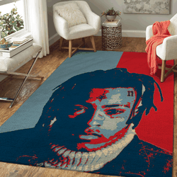 Xxxtentacion American Rapper Hiphop Anniversary Pop Art Area Rug Rug Regtangle Carpet Floor Decor Home Decor