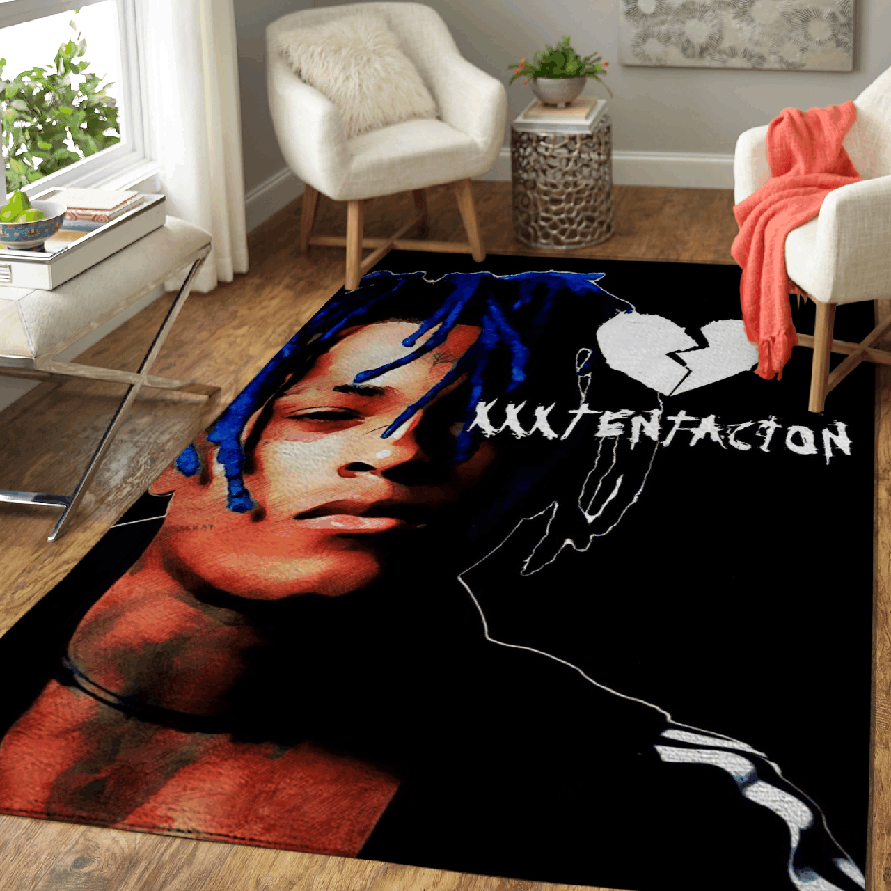 Xxxtentacion The Legend Rapper Hiphop Pop Art Area Rug Area Rug Living Room Carpet Rug Regtangle Carpet Floor Decor Home Decor