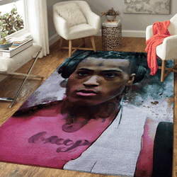 Xxxtentacion The Legend Rapper Rock And Emo Anniversary Area Rug Rug Regtangle Carpet Floor Decor Home Decor