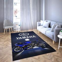 Yamaha Area Rug Blue Motor Living Room Carpet Rug Regtangle Carpet Floor Decor Home Decor
