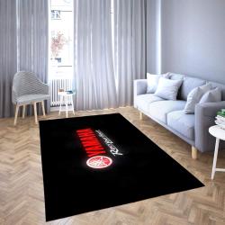 Yamaha Logo Area Rug Red Logo Black Living Room Carpet Rug Regtangle Carpet Floor Decor Home Decor