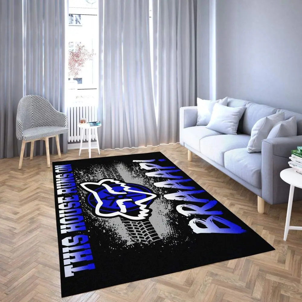 Yamaha Motorcycles Area Rug This House Runs On Living Room Carpet Rug Regtangle Carpet Floor Decor Home Decor