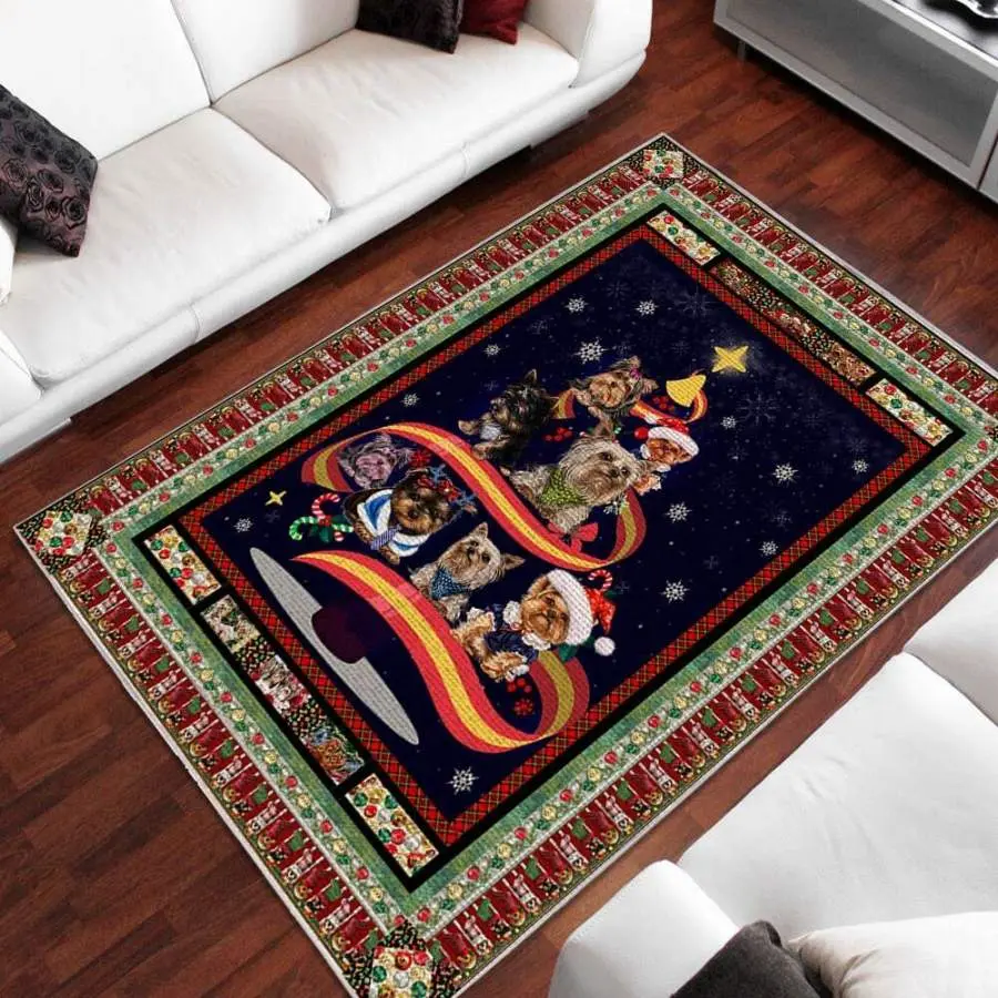 Yorkshire Dog Area Rug Living Room Rug Home Decor Home Decor Bedroom Living Room Decor