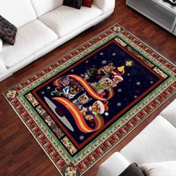 Yorkshire Dog Area Rug Living Room Rug Home Decor Home Decor Bedroom Living Room Decor