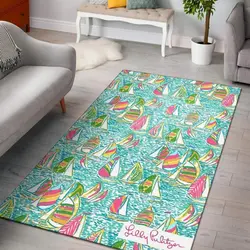 You Gotta Regatta Lilly Pulitzer Area Rug Living Room Rug Home Decor Carpet