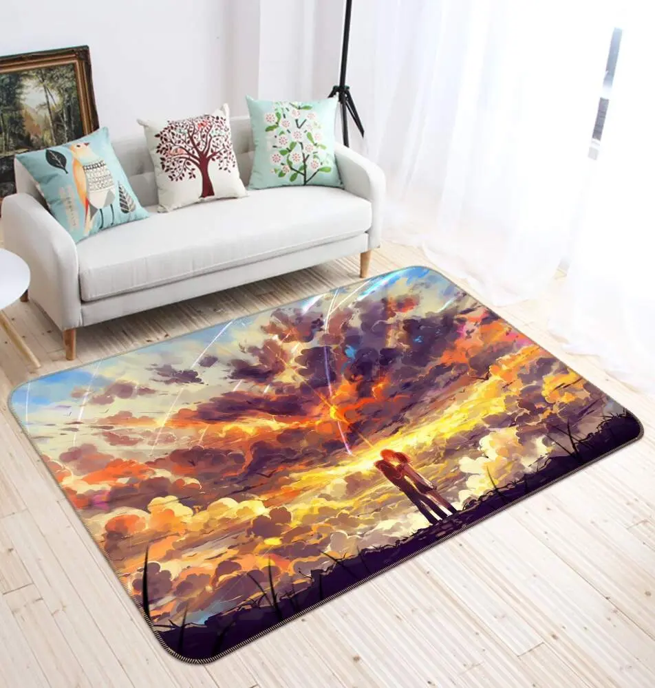Your Name Anime 24 Area Rug Living Room And Bed Room Rug Rug Regtangle Carpet Floor Decor Home Decor