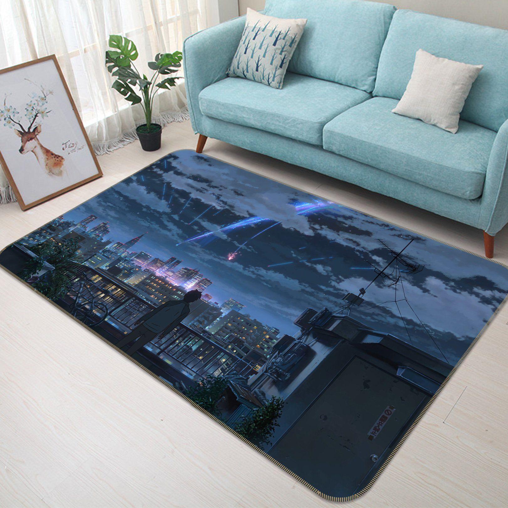 Your Name Anime 5 Area Rug Living Room And Bed Room Rug Rug Regtangle Carpet Floor Decor Home Decor
