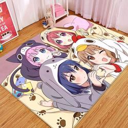 Yuruyuri Anime 4 Area Rug Living Room And Bed Room Rug Rug Regtangle Carpet Floor Decor Home Decor