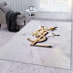 Yves Saint Laurent V7 Fashion Brand Living Room Rug Family Gift Us Dec