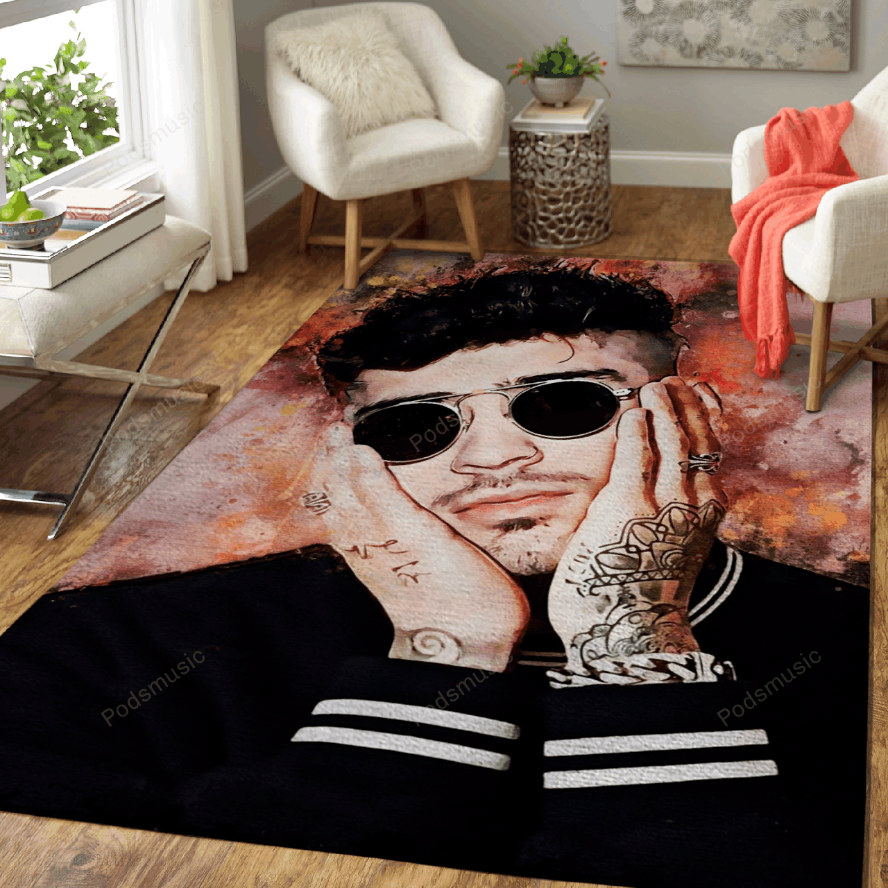 Zayn Music World Art For Fans Area Rug Living Room Carpet Rug Regtangle Carpet Floor Decor Home Decor