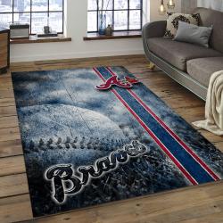 MLB Atlanta Braves Baseball Team Logo Rectangle Area AB02