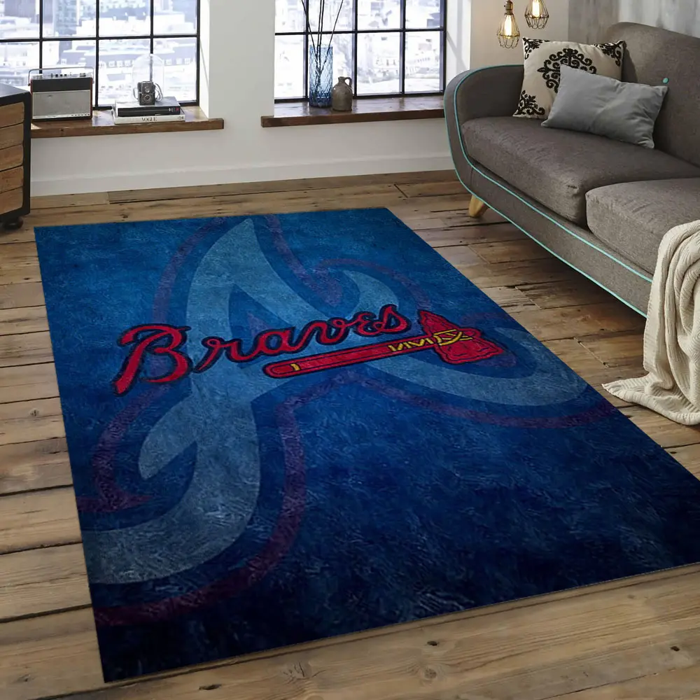 MLB Atlanta Braves Baseball Team Logo Rectangle Area AB04