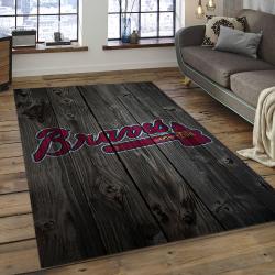MLB Atlanta Braves Baseball Team Logo Rectangle Area AB05