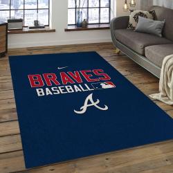 MLB Atlanta Braves Baseball Team Logo Rectangle Area AB06