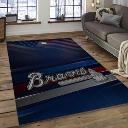 MLB Atlanta Braves Baseball Team Logo Rectangle Area AB07