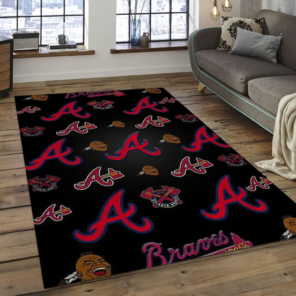 MLB Atlanta Braves Baseball Team Logo Rectangle Area AB11
