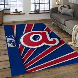 MLB Atlanta Braves Baseball Team Logo Rectangle Area AB24