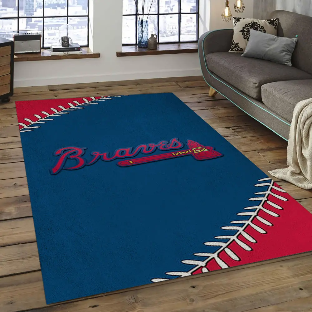 MLB Atlanta Braves Baseball Team Logo Rectangle Area AB25