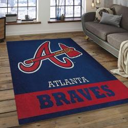 MLB Atlanta Braves Baseball Team Logo Rectangle Area AB26