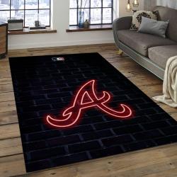 MLB Atlanta Braves Baseball Team Logo Rectangle Area AB28