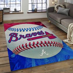 MLB Atlanta Braves Baseball Team Logo Rectangle Area AB34