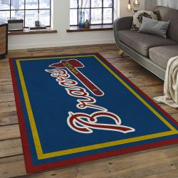 MLB Atlanta Braves Baseball Team Logo Rectangle Area AB35