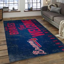 MLB Atlanta Braves Baseball Team Logo Rectangle Area AB37